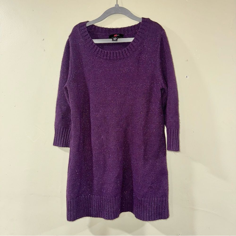 Iz Byer size M 10-12 Purple Kids Casual sweater Dress